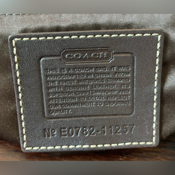 Coach Brown Signature C Ergo Flap Over Shoulder Bag - Picture 7 of 9